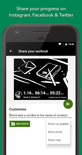 Zombies, Run! ۵k Training ۲ - عکس برنامه موبایلی اندروید