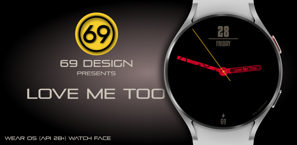 [69D] Love Me Too watch face - Image screenshot of android app