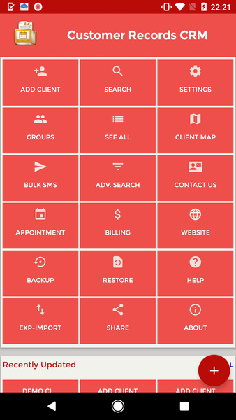 Client Record-Customer CRM App - Image screenshot of android app