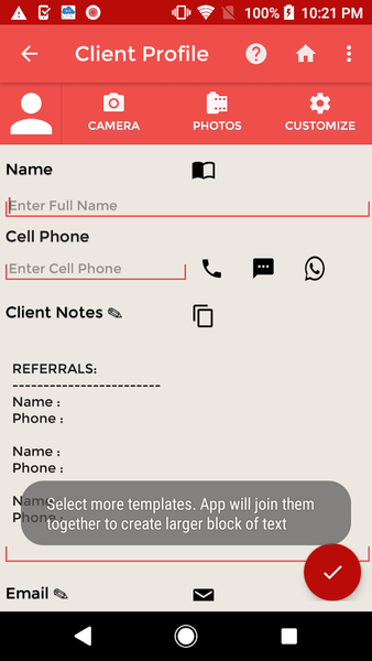 Client Record-Customer CRM App - Image screenshot of android app