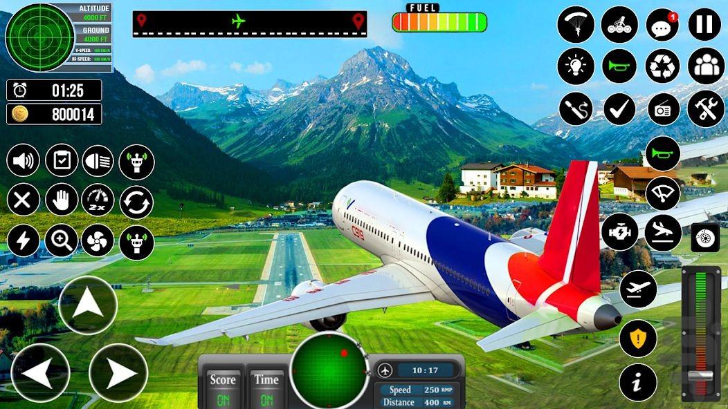 خلبان هواپیما : بازی جدید شبیه سازی - Gameplay image of android game