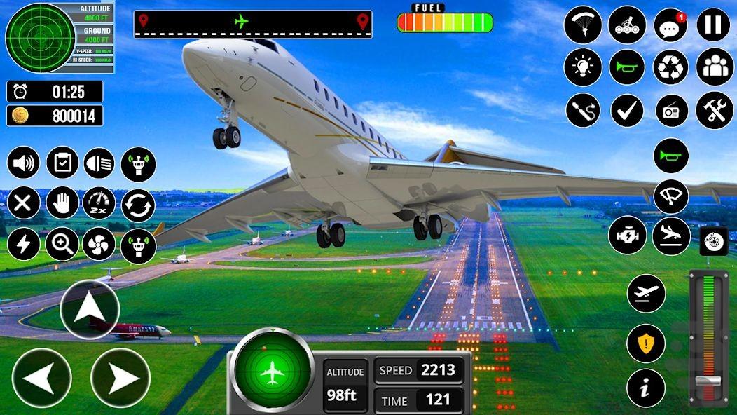 خلبان هواپیما : بازی جدید شبیه سازی - Gameplay image of android game