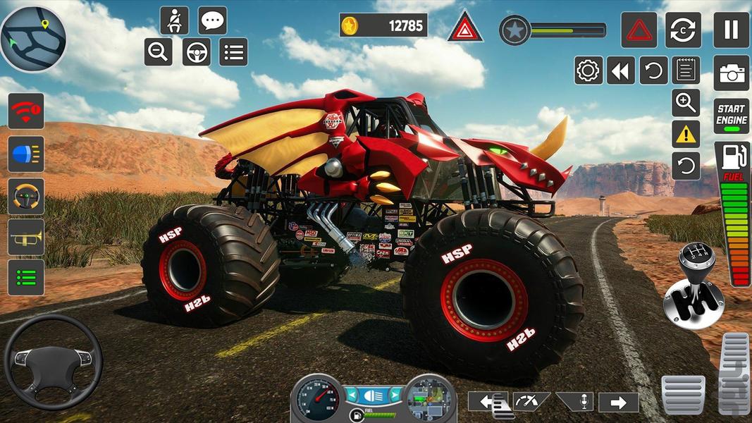 بازی ماشین هیولا I ماشین آفرود - عکس بازی موبایلی اندروید