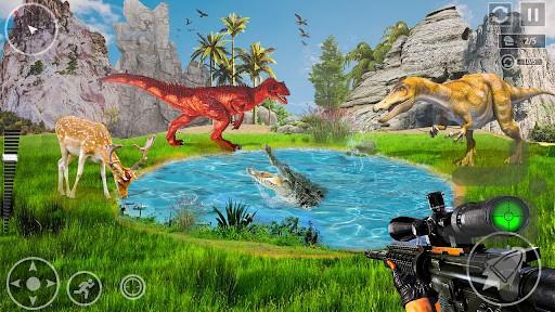 بازی شکار دایناسور : بازی جدید - Gameplay image of android game