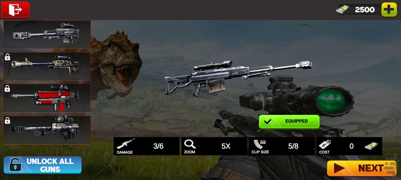 بازی شکار دایناسور : بازی جدید - Gameplay image of android game