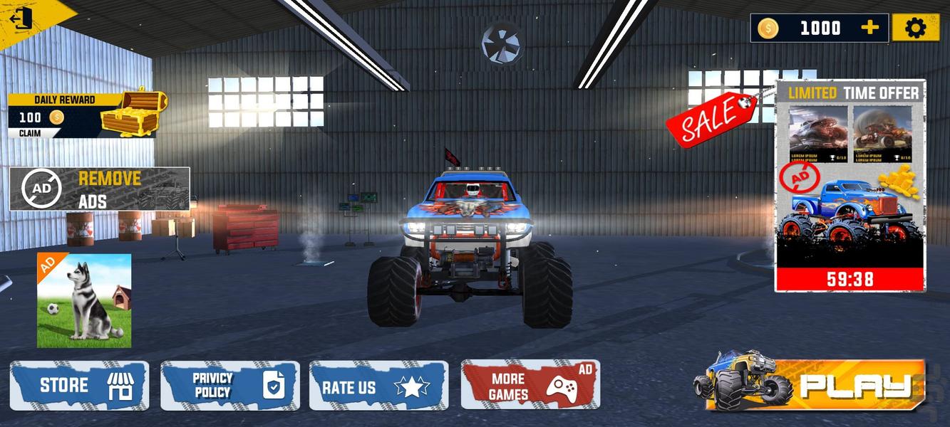 بازی ماشین جنگی : ماشین بازی - عکس بازی موبایلی اندروید