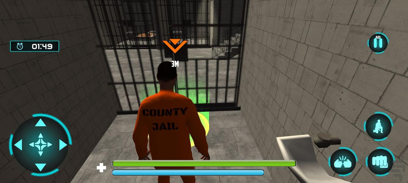 بازی فرار از زندان : بازی جدید - Gameplay image of android game