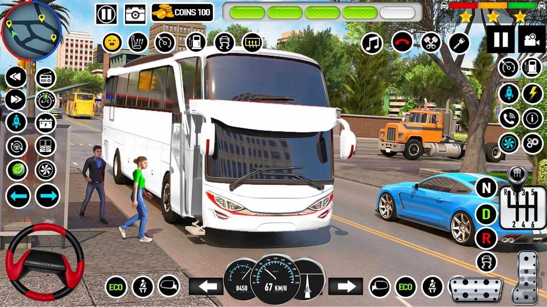 بازی ماشین اتوبوس : بازی جدید - Gameplay image of android game