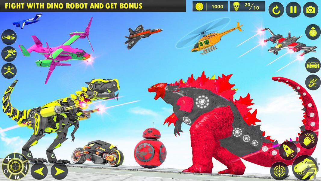 بازی ربات تبدیل شونده : بازی جدید - Gameplay image of android game