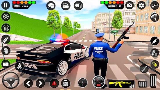 بازی جدید ماشین پلیس : ماشین بازی - Gameplay image of android game