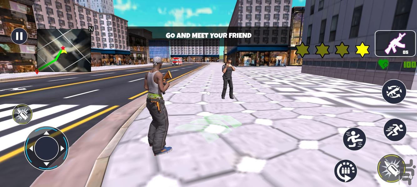 بازی گنگستر : بازی جدید - Gameplay image of android game