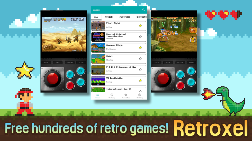 Retroxel: Retro Arcade Games - Gameplay image of android game