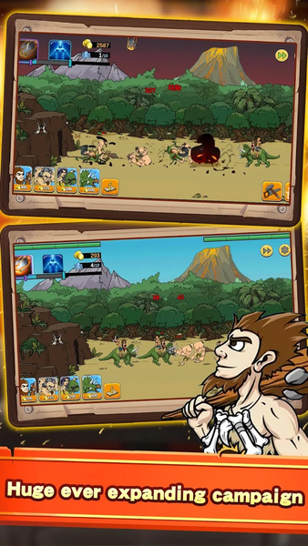 Caveman War Battle - عکس بازی موبایلی اندروید