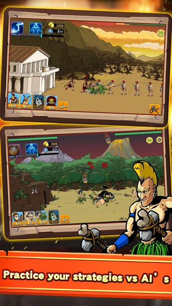 Caveman War Battle - عکس بازی موبایلی اندروید