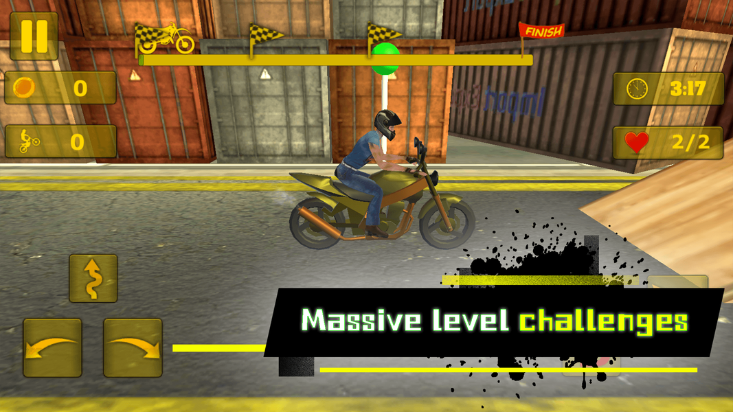 Motorcycle Stunt - Gameplay image of android game