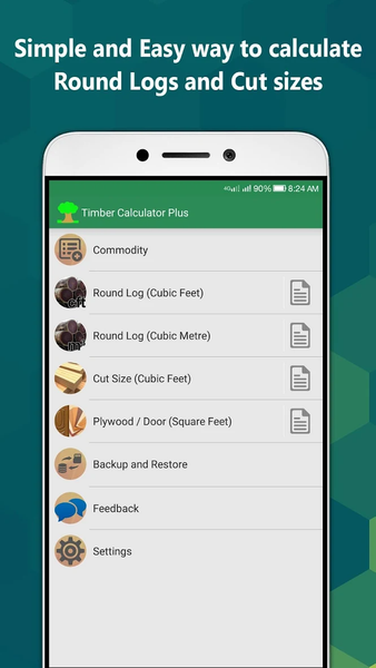 Timber Calculator Plus | Wood - عکس برنامه موبایلی اندروید