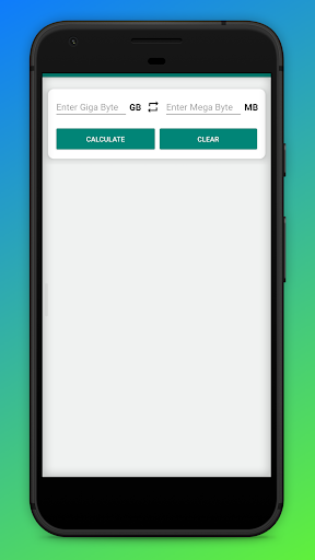 Mb to Gb Converter calculator - Image screenshot of android app