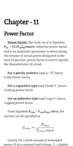 Basic Electrical Engineering - Image screenshot of android app