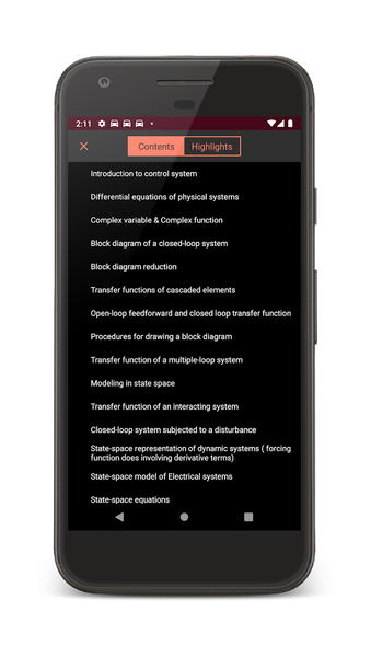 Control Systems Engineering - Image screenshot of android app