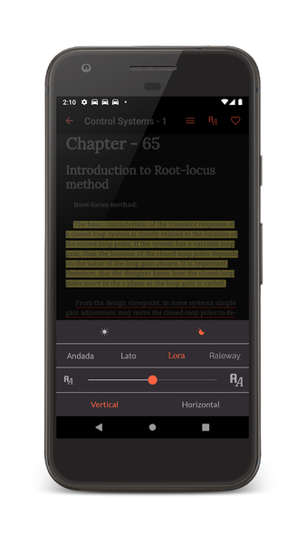 Control Systems Engineering - Image screenshot of android app
