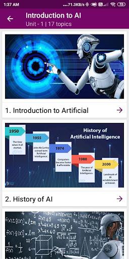 Artificial Intelligence (AI) - عکس برنامه موبایلی اندروید