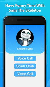 Skeleton Sans Fake Video Call for Android - Free App Download