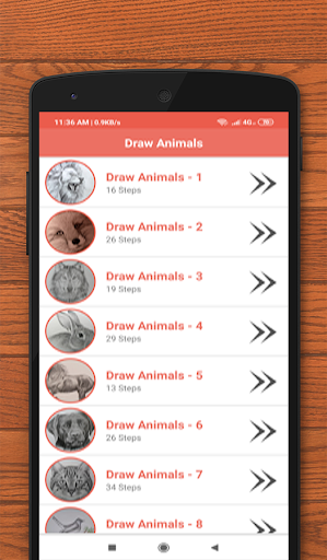 How to Draw Animals - عکس برنامه موبایلی اندروید