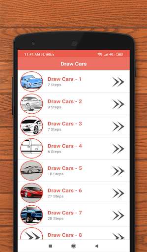 How to Draw Cars - عکس برنامه موبایلی اندروید