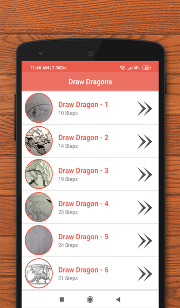 How to Draw Dragon - Image screenshot of android app