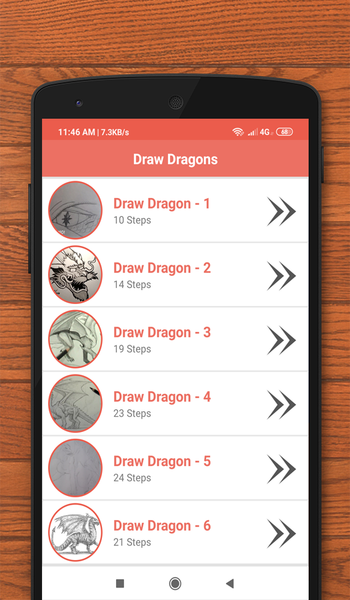 How to Draw Dragon - عکس برنامه موبایلی اندروید