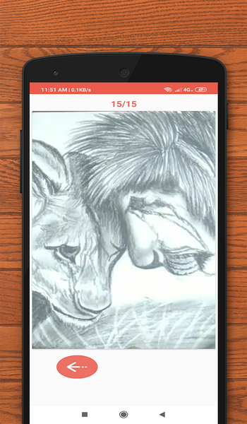 How to Draw Lion - Image screenshot of android app