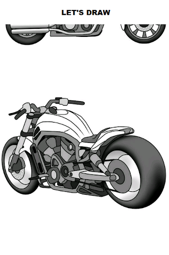 Draw Motorcycles: Cruiser - Image screenshot of android app