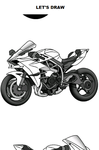 Draw Motorcycles: Sport - Image screenshot of android app