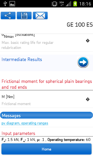 SKF Bearing Calculator - عکس برنامه موبایلی اندروید