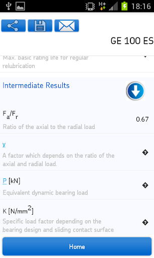SKF Bearing Calculator - عکس برنامه موبایلی اندروید