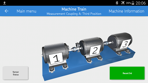 SKF Machine train alignment - Image screenshot of android app