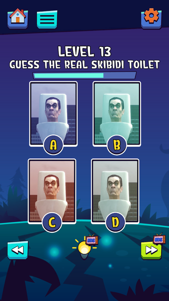 Guess Real WC Monster - Gameplay image of android game