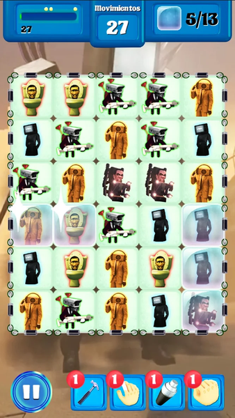 Monster toilet game match game - عکس بازی موبایلی اندروید