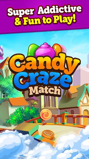 Candy Craze Match ۳: ۲۰۲۰ New Puzzle Games Free - عکس بازی موبایلی اندروید
