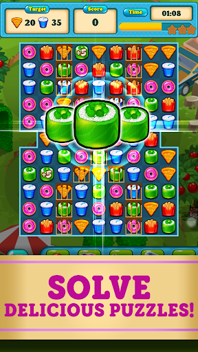 Fast Food Match ۳ Game Offline - عکس بازی موبایلی اندروید