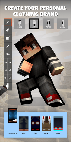 Skin Maker for Minecraft - Image screenshot of android app