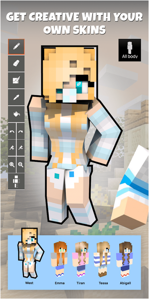 Skin Maker for Minecraft - Image screenshot of android app