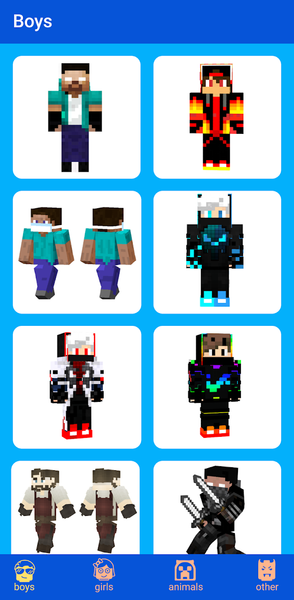 Skins for Minecraft - Image screenshot of android app