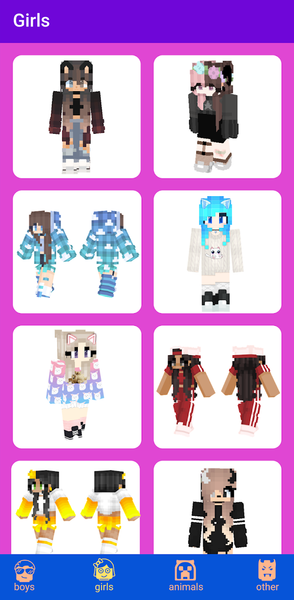 Skins for Minecraft - Image screenshot of android app