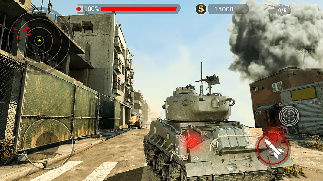 Urban Tank War: 3D Simulator - Gameplay image of android game