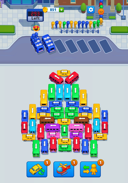 Bus Parking Jam: Chaos Escape - عکس بازی موبایلی اندروید