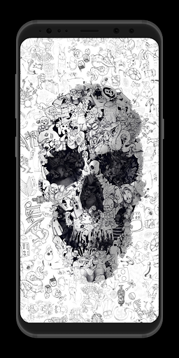 Skull Wallpapers 4K - Image screenshot of android app