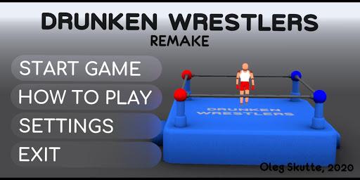 Drunken Wrestlers Remake - Gameplay image of android game