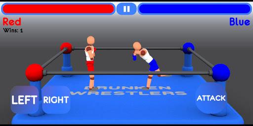 Drunken Wrestlers Remake - Gameplay image of android game