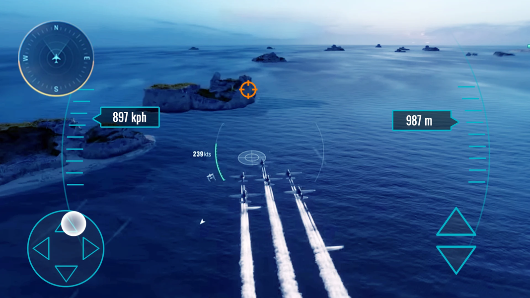 Sky Warriors : Air Combat Game - Gameplay image of android game